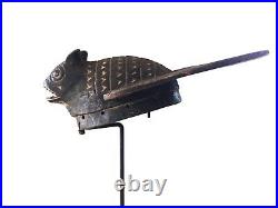 #1774 Old Exquisite /Rare Mossi Bat Helmet / Mask Burkina Faso 19 H WithStand