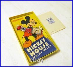 1947 Ingersoll Us Time Disney Mickey Mouse Watch Pristine Old Stock Found