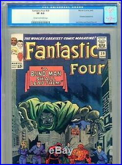 1965 Marvel Fantastic Four #39 Classic Dr. Doom Cover Cgc 8.0 Old Label