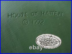 1992 Vintage House of Hatten OLD WORLD SANTA WITH TOYS JESTER SKATES 18.25 High