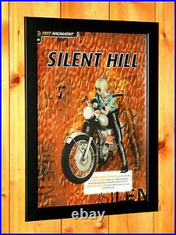 1999 Silent Hill Vintage PS1 Konami Very Rare Promo Poster / Ad Art Framed