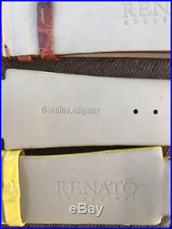 4 Renato Genuine Alligator Straps for Renato Old Beast Watch Collection 20mm