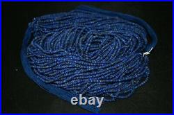50 Strings of Authentic Old Lapis Lazuli 2mm Beads Natural From Afghanistan