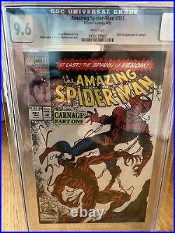 AMAZING SPIDER-MAN #361 CGC 9.6 1ST CARNAGE Old Case, 9.8 Candidate
