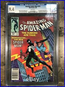 AMAZING SPIDERMAN # 252 1984 CGC 9.4 NEAR MINT NEWSSTAND VARIANT Old Style Case