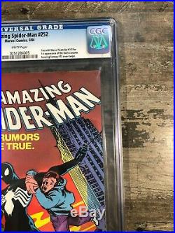 AMAZING SPIDERMAN # 252 1984 CGC 9.4 NEAR MINT NEWSSTAND VARIANT Old Style Case