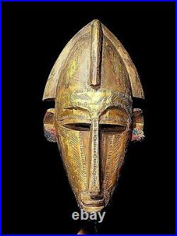 African Tribal Art Old African Mali Tribal Mask Carved African Mask 1595
