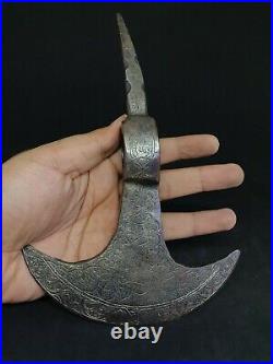 Ancient Very Old Roman Rare Battle Axe With Beautiful Art 3rd Century AD
