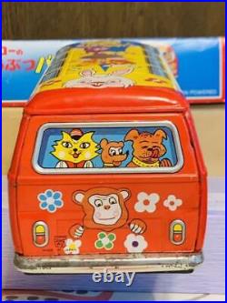 Animal Bus Ichiko wagen Tin Toy with Box old items Antique
