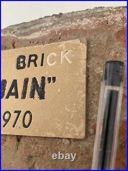 Antique 1855 Original Brick OLD MAIN University Park PENN STATE collectible VTG