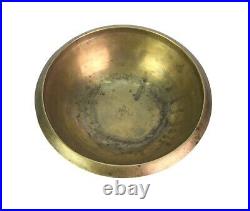 Antique Bronze Meditation Singing Bowl Old Chakra Healing Heavy Bowl G27-119