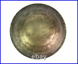 Antique Bronze Meditation Singing Bowl Old Chakra Healing Heavy Bowl G27-119