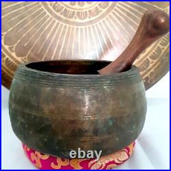 Antique Mani Bowl-collected Sinigng Bowl-antique Singing Bowl-himalayan Old Bowl