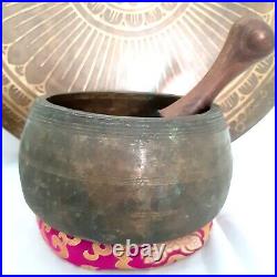 Antique Mani Bowl-collected Sinigng Bowl-antique Singing Bowl-himalayan Old Bowl