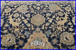 Antique Old Collectable 10x13 Wool Tabrez Khoy Oriental Area Rug Blue