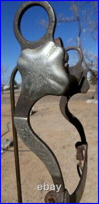Antique Old Crockett Horse Bit Silver on Iron