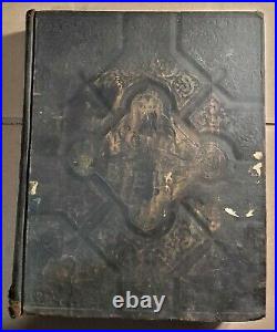 Antique Old King James Version Holy Bible With Some Family Genealogy Listed