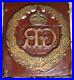 Antique-Old-Large-Crest-Coat-of-Arms-GR-Crown-Wreath-English-England-Mold-Wood-01-pq