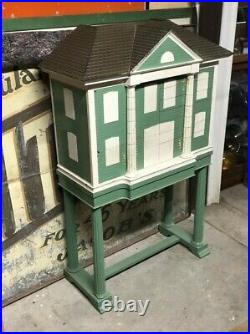 Antique Wooden House MANSION Rare UNIQUE DENTAL CABINET Jewelry Collection OLD