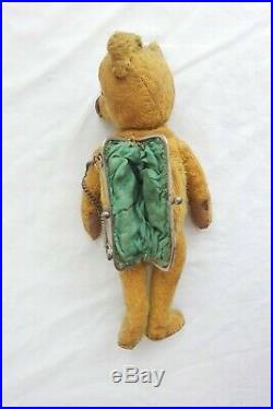 Antique rare child teddy bear purse mohair old toy collectable 1912 collectable