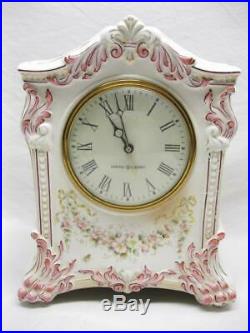 Apache Royal Bonn China Porcelain Case Clock Old Vintage Antique Ansonia