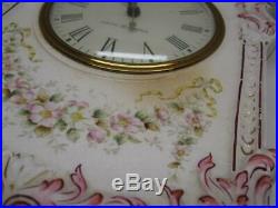 Apache Royal Bonn China Porcelain Case Clock Old Vintage Antique Ansonia