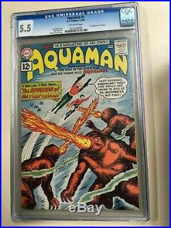 Aquaman #1 1962 CGC 5.5 Off-White Pages Mega Key DC Silver Age Old Label