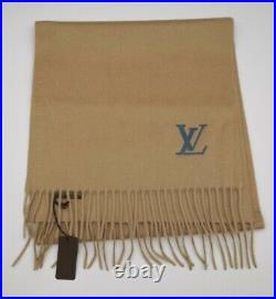 Authentic LOUIS VUITTON 100% Cashmere Camel Scarf NEW Old Collection R. P. 650£