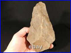 BIG ONE Million Year Old Early Stone Age ACHEULEAN HandAxe ASSA Morocco 909gr