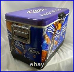 Bud Light Football 50qt Steel Belted Cooler NEW OLD STOCK