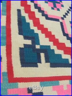 C1930 OLD TEX-MEX / MEXICAN RUG BLANKET North American Indian NOT NAVAJO $45