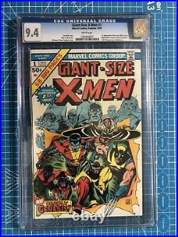 CGC 9.4 Giant Size X-Men #1 1st new X-Men, 2nd Wolverine WHITE PAGES OLD LABEL