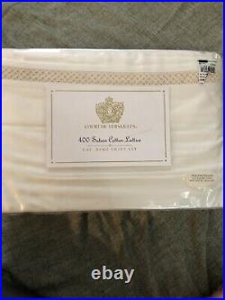 COURT OF VERSAILLES 400 Sateen Cotton California King Set NEW Old Stock