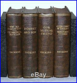 Charles Dickens 16 BOOK SET BROWN COLLECTION C1930's, Vintage, 86 YEARS OLD