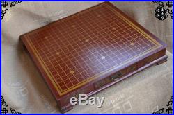 China Old antique wooden Flower Bird Drawer weiqi game of go