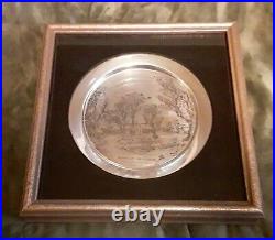 Danbury Mint, Currier & Ives, The Old Crest Hill, Sterling Silver Plate, 8