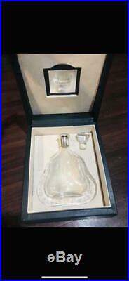 Empty Bottle Hennessy Richard Baccarat Crystal Cognac Brandy Old Type w Box