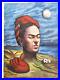 FRIDA-KAHLO-Drawing-on-old-paper-Handmade-signed-and-stamped-Collectible-art-01-jh