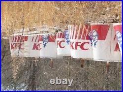 Giant Old Orig KFC Chicken Col Sanders Bucket Revolving Sign not porcelain