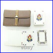 Gucci GUCCI Vintage Old Gucci Playing Cards Set of 2 Unisex with Leather Case