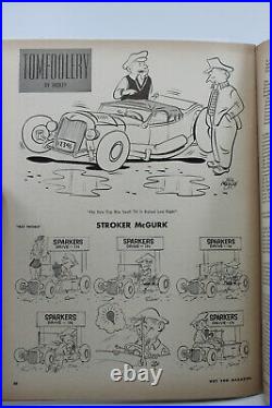 HOT ROD MAGAZINE 1950 ScTa Bonneville 1932 Ford Flatead Drag RACING vtg old auto