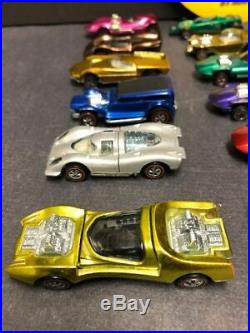 HOT WHEELS REDLINE 24 Old Diecast Car Huge Lot 60's Case Model collection Mattel