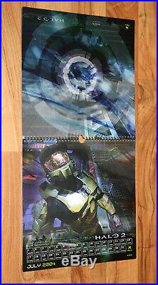 Halo 2 Old Xbox Rare Limited Edition 2004 Calendar Bungie Collectible