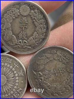 Japanese Coins Silver Old Coins Rare Collection Set Lot of 10 AI109