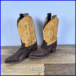 Justin Vintage Collection Made to Look Old CowBoy Boots Size 9