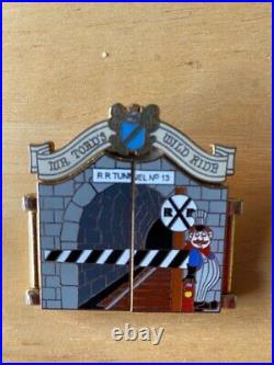 LE OLD Disney Pin Closed Mr Toad's Wild Ride Memorable Scene Hinged Tunnel Train