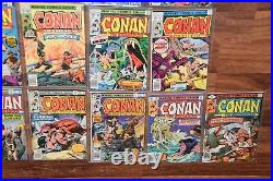 Lot of 37 old Conan The Barbarian 1972 Marvel Comic Book INCOMPLETE run # 17-99