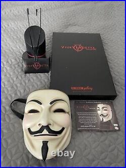 MINT withBOX V FOR VENDETTA MASK Guy Fawkes DC DIRECT #73/500 NEW OLD STOCK 2006