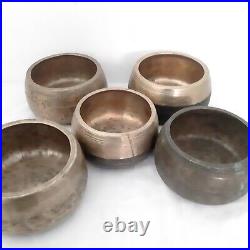 Mani Bowl-Antique Singing Bowl-Antique Mani Bowl-Old Bowl-Antique Collection Set