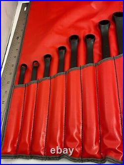 NEWithOLD VINTAGE SNAP-ON DOUBLE BOX END SAE INDUSTRIAL FINISH 11 PIECE WRENCH SET